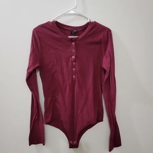 Maroon bodysuit